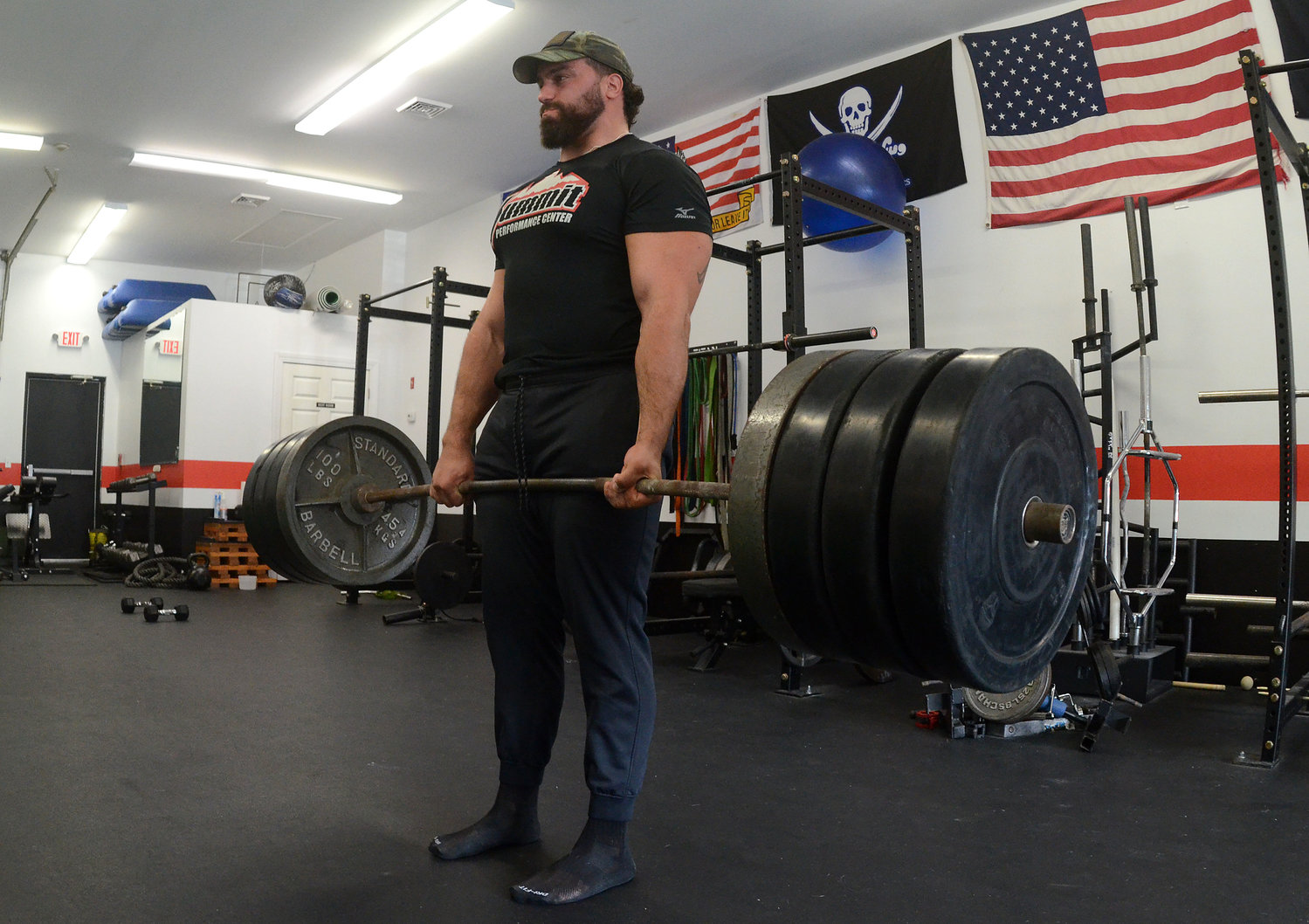 After a brief career in the NFL, he's setting powerlifting records